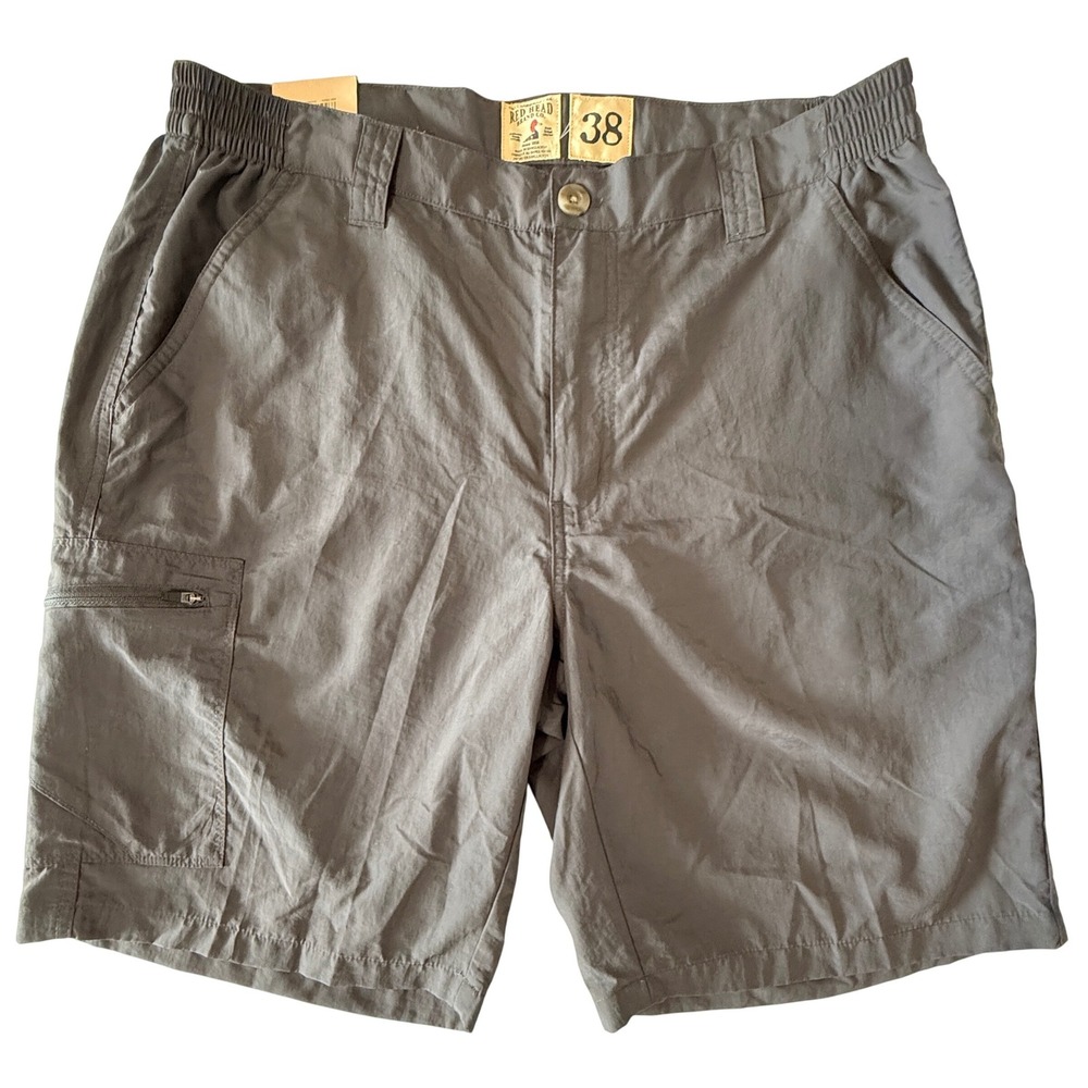RedHead Shorts Mens 38 Gray RH NYLON S Cargo Utility Hiking Fishing Outdoor NWT